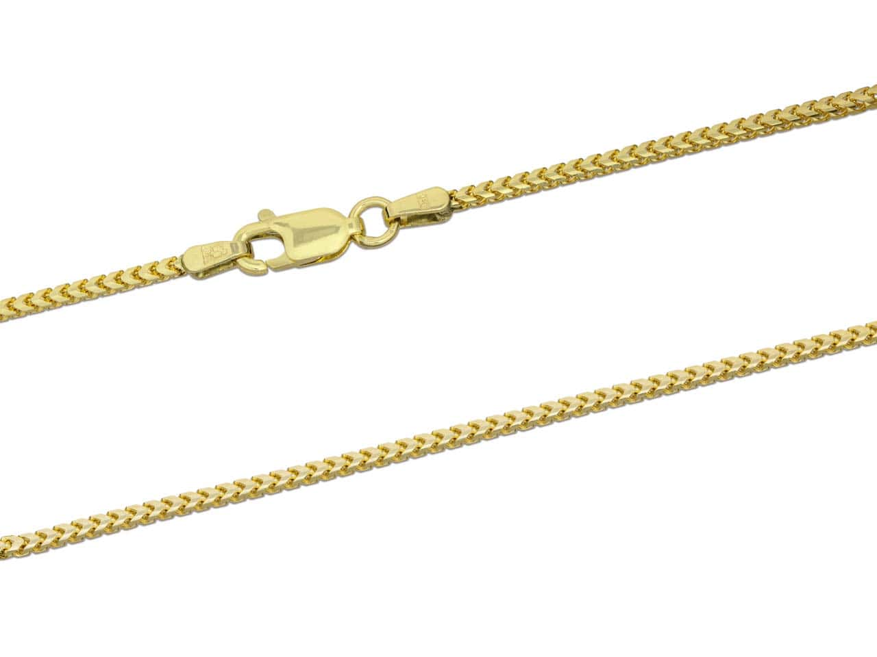 9ct Gold Franco Chain (1.4mm)