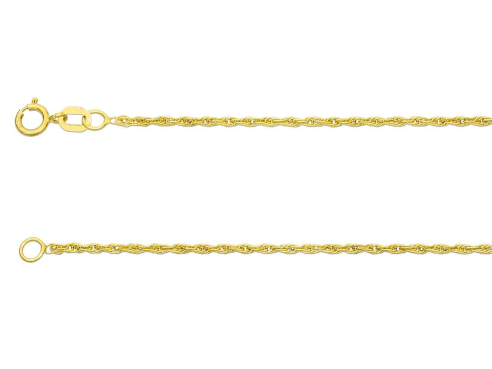 9ct Gold Rope Chain (1.2mm)
