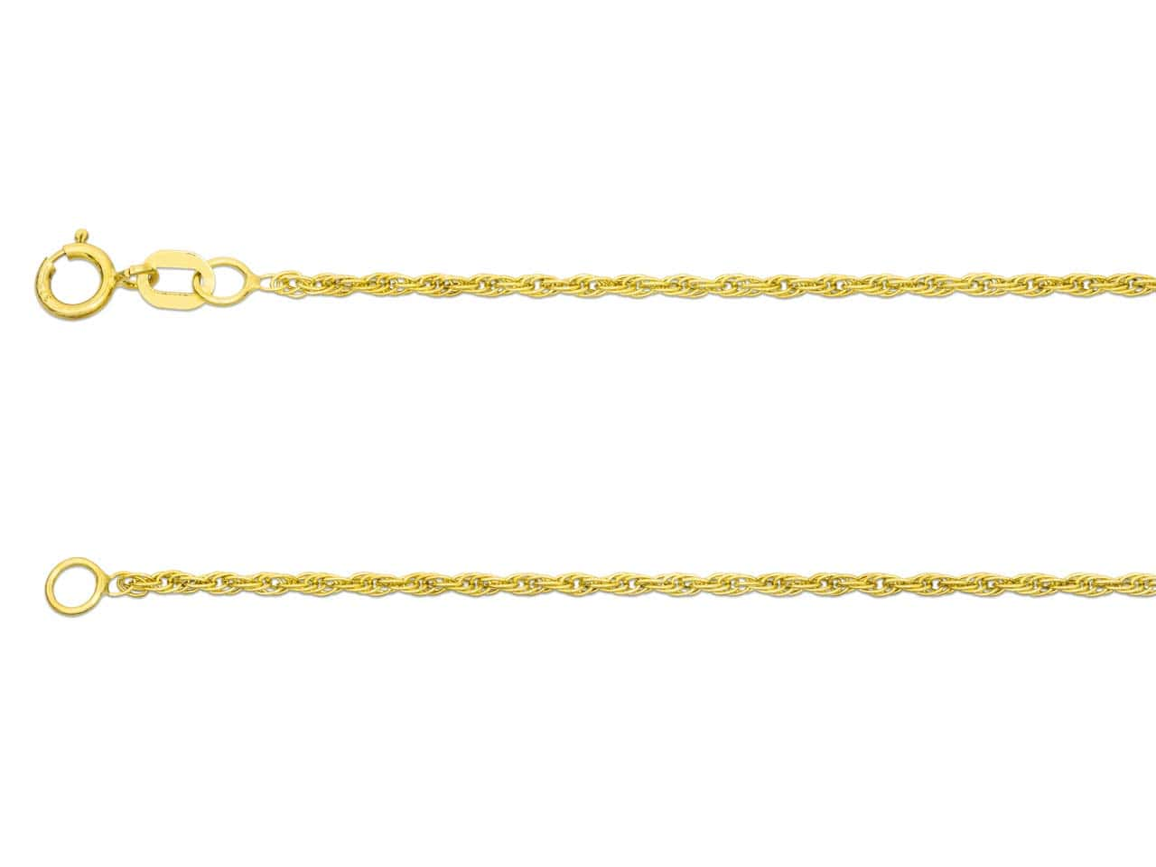 9ct Gold Rope Chain (1.2mm)