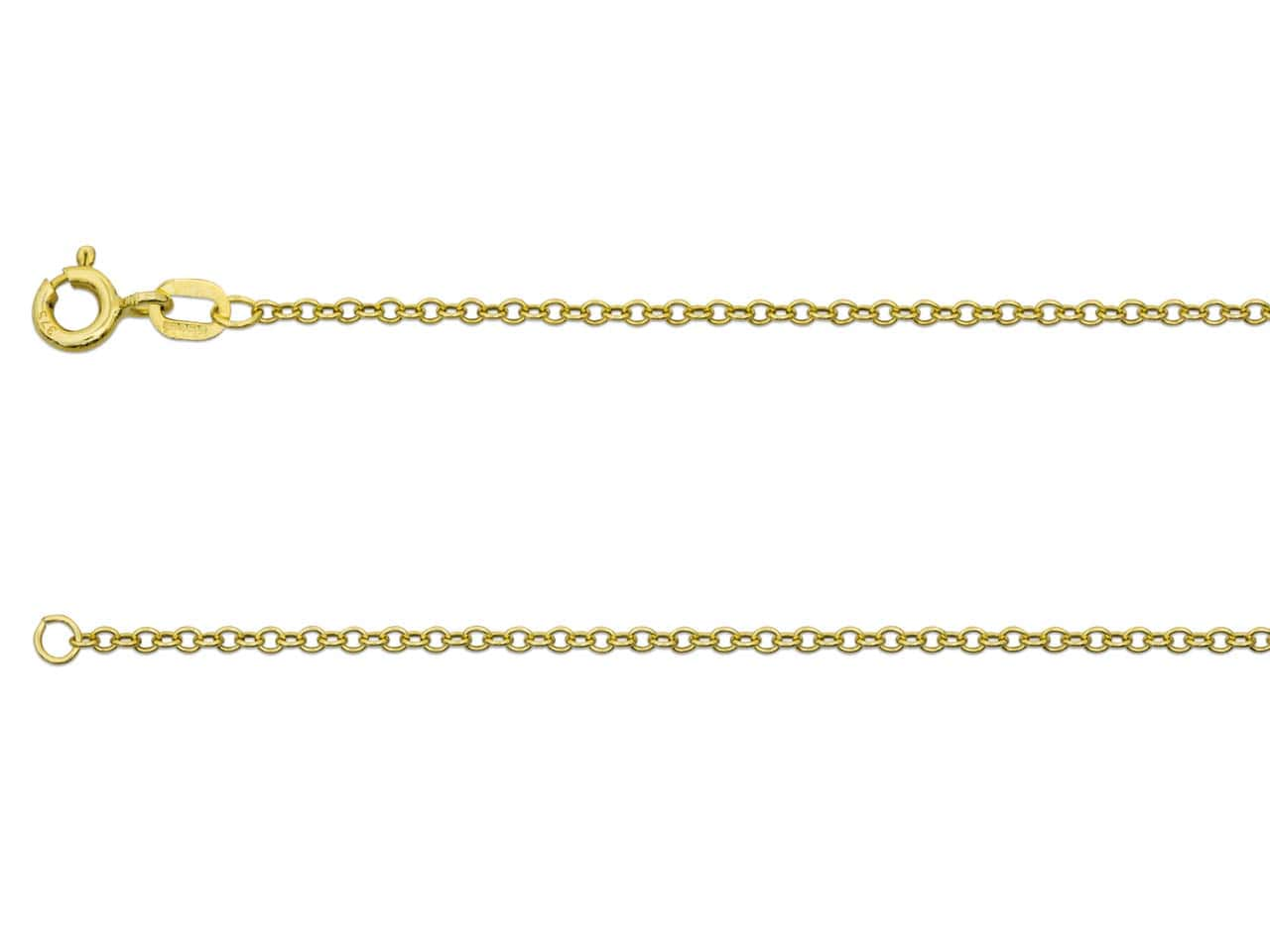 9ct  Gold Trace Chain (1.6mm)