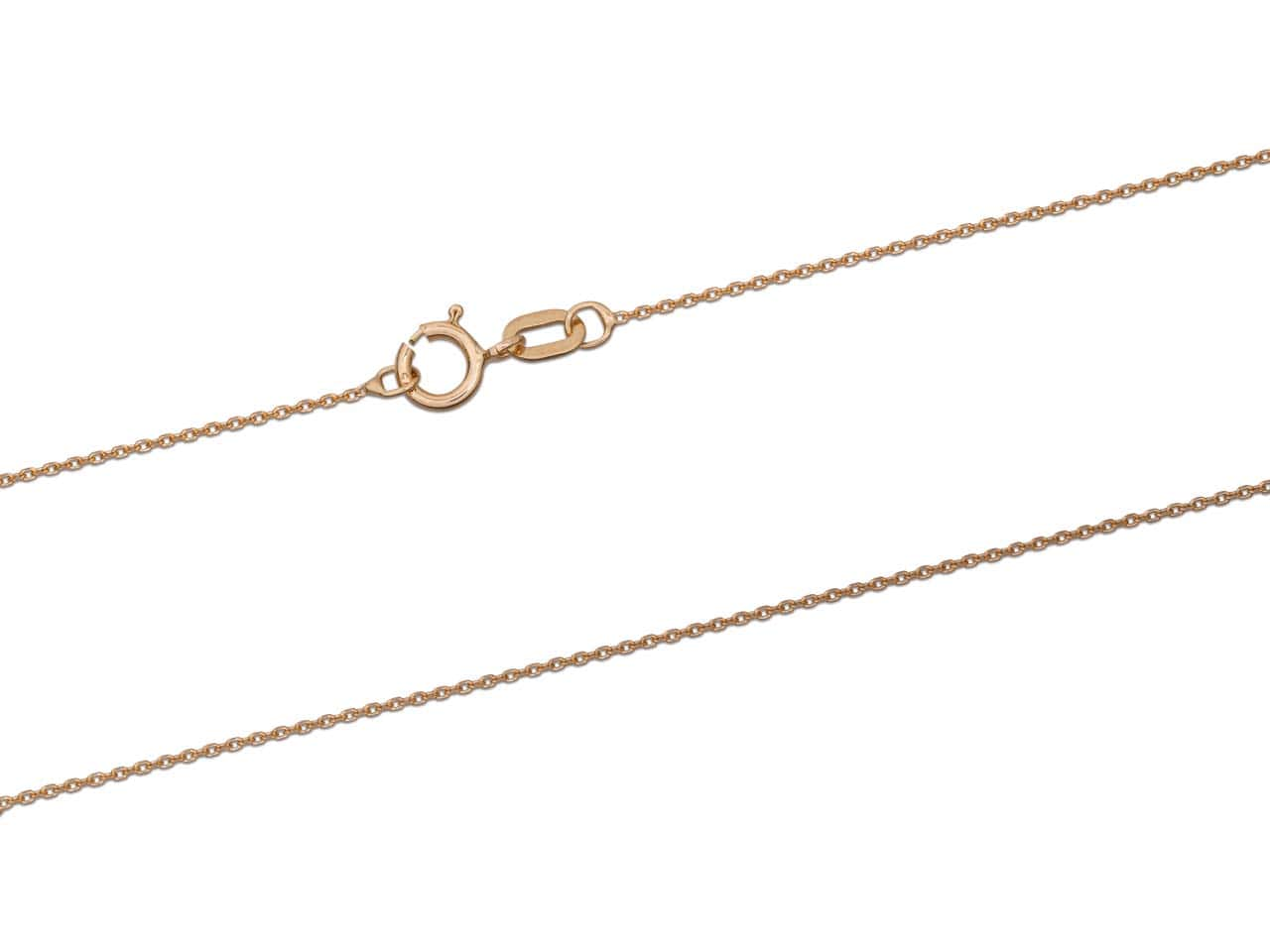 9ct Rose Gold Round Belcher Chain (0.8mm)