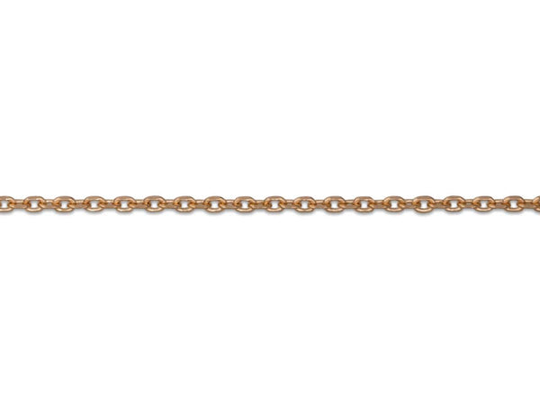 9ct Rose Gold Round Belcher Chain (0.8mm)