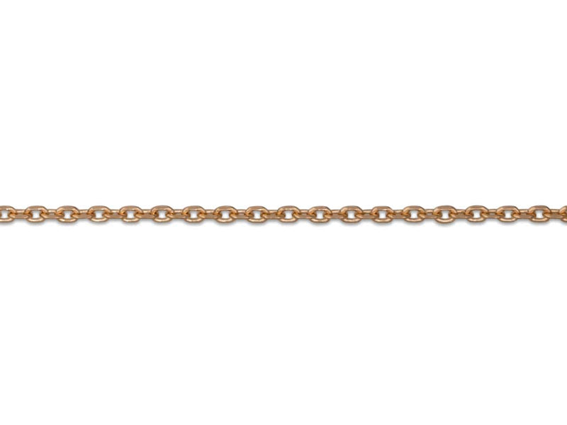 9ct Rose Gold Round Belcher Chain (0.8mm)