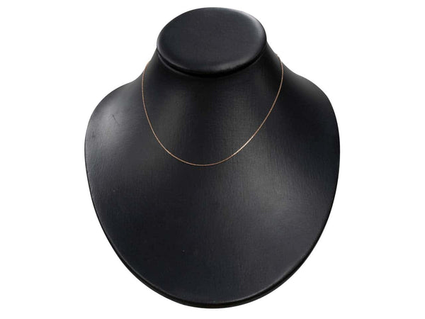 9ct Rose Gold Round Belcher Chain (0.8mm)