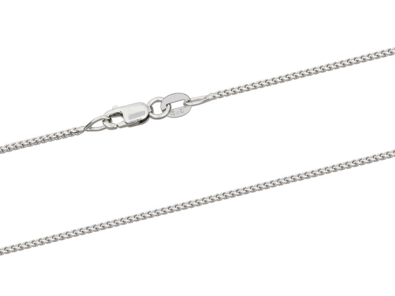 9ct White Gold Franco Chain (1.1mm)