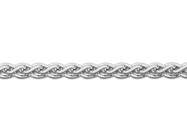 9ct White Gold Spiga Chain (1.5mm)