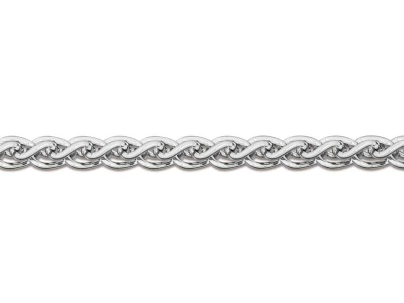 9ct White Gold Spiga Chain (1.5mm)