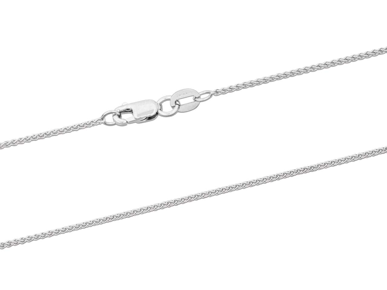 9ct White Gold Spiga Chain (1.0mm)