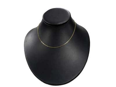 9ct Gold Square Diamond Cut Belcher Chain (1.5mm)