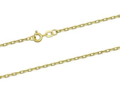 9ct Gold Square Diamond Cut Belcher Chain (2.0mm)