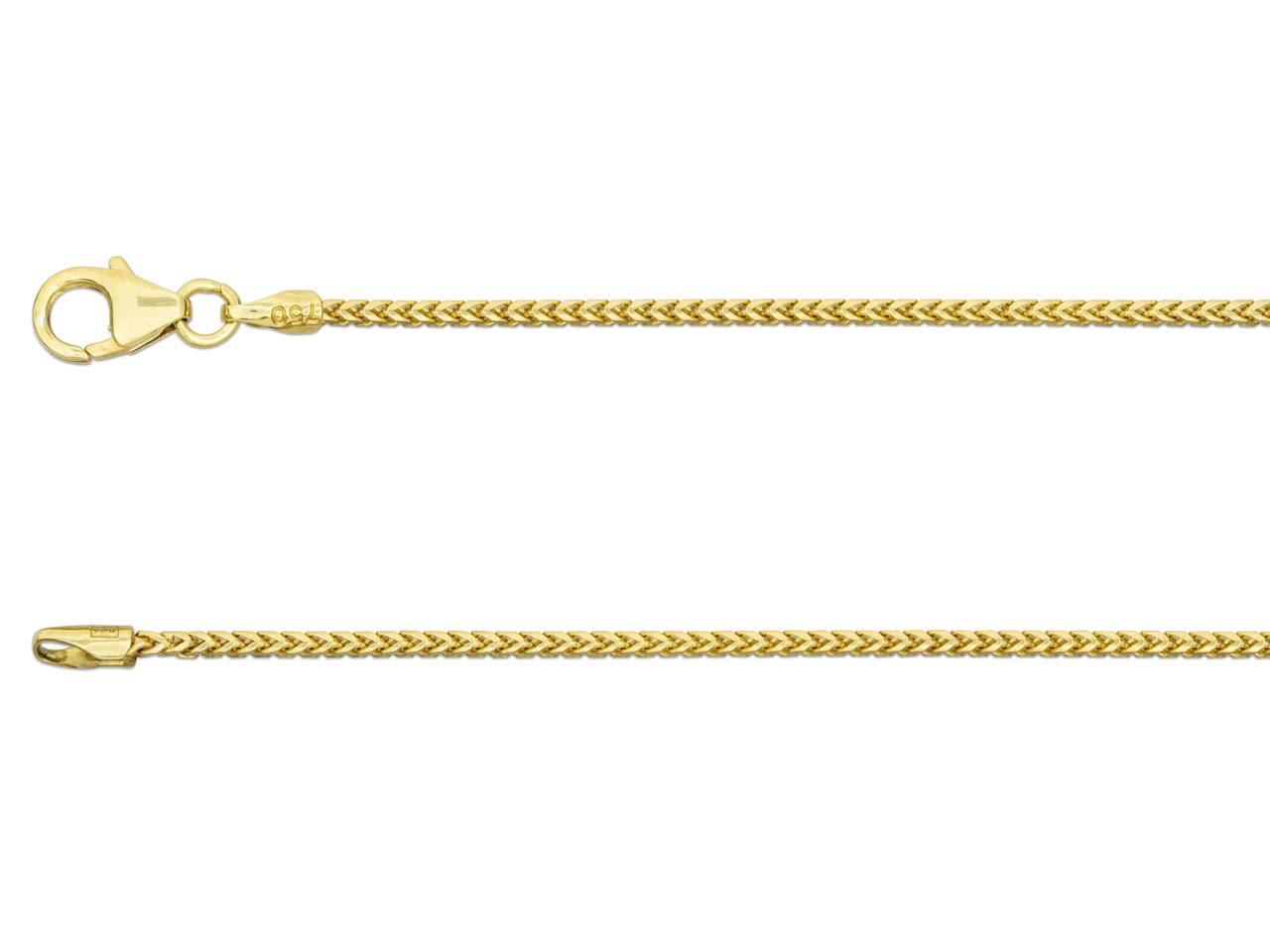 18ct Gold Franco Chain (1.1mm)