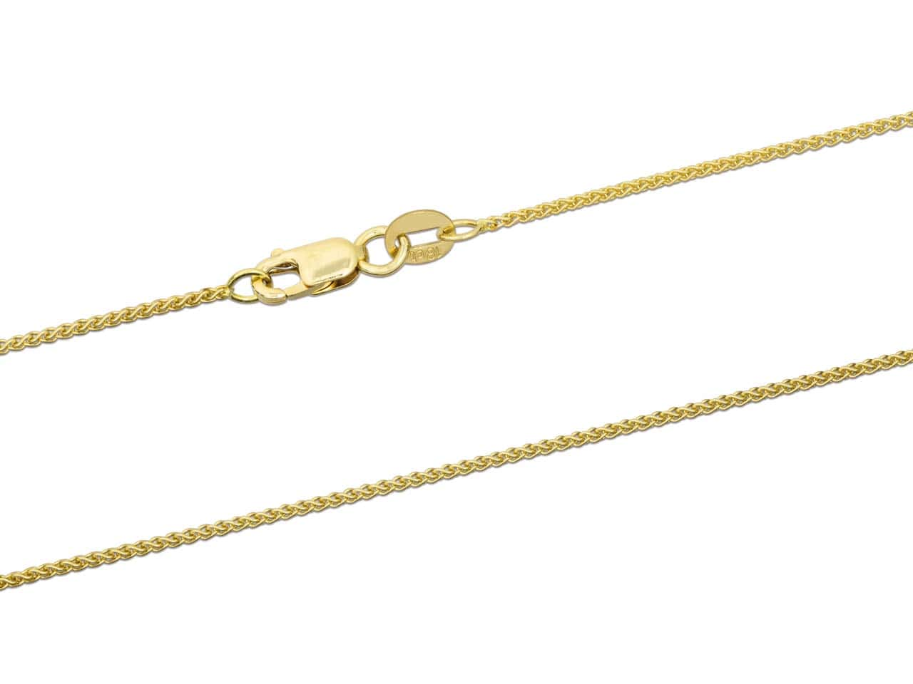 18ct Yellow Gold Spiga Chain (1.0mm)