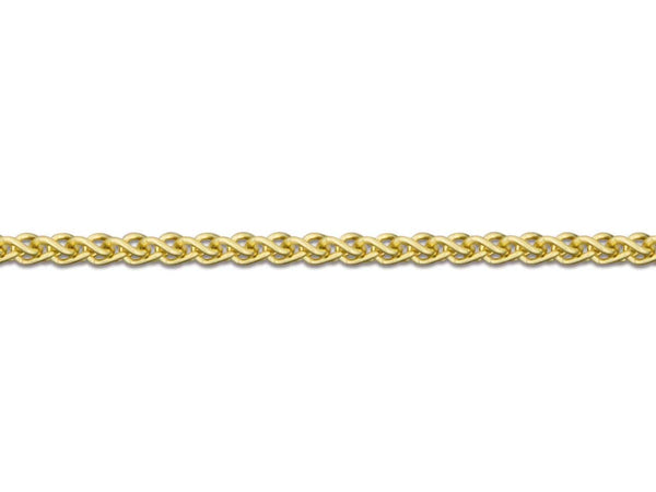 18ct Yellow Gold Spiga Chain (1.0mm)