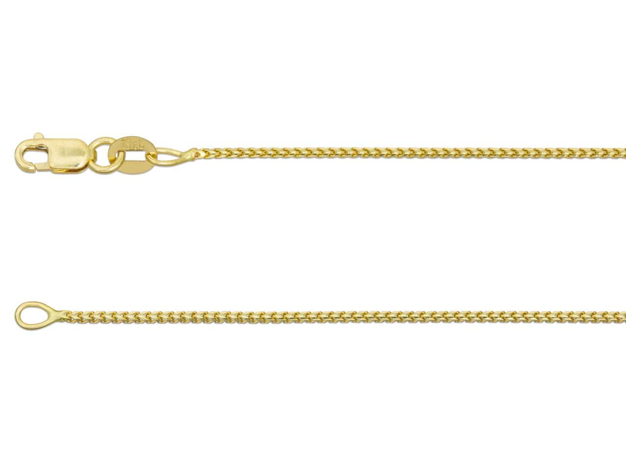 18ct Yellow Gold Franco Chain (1.0mm)