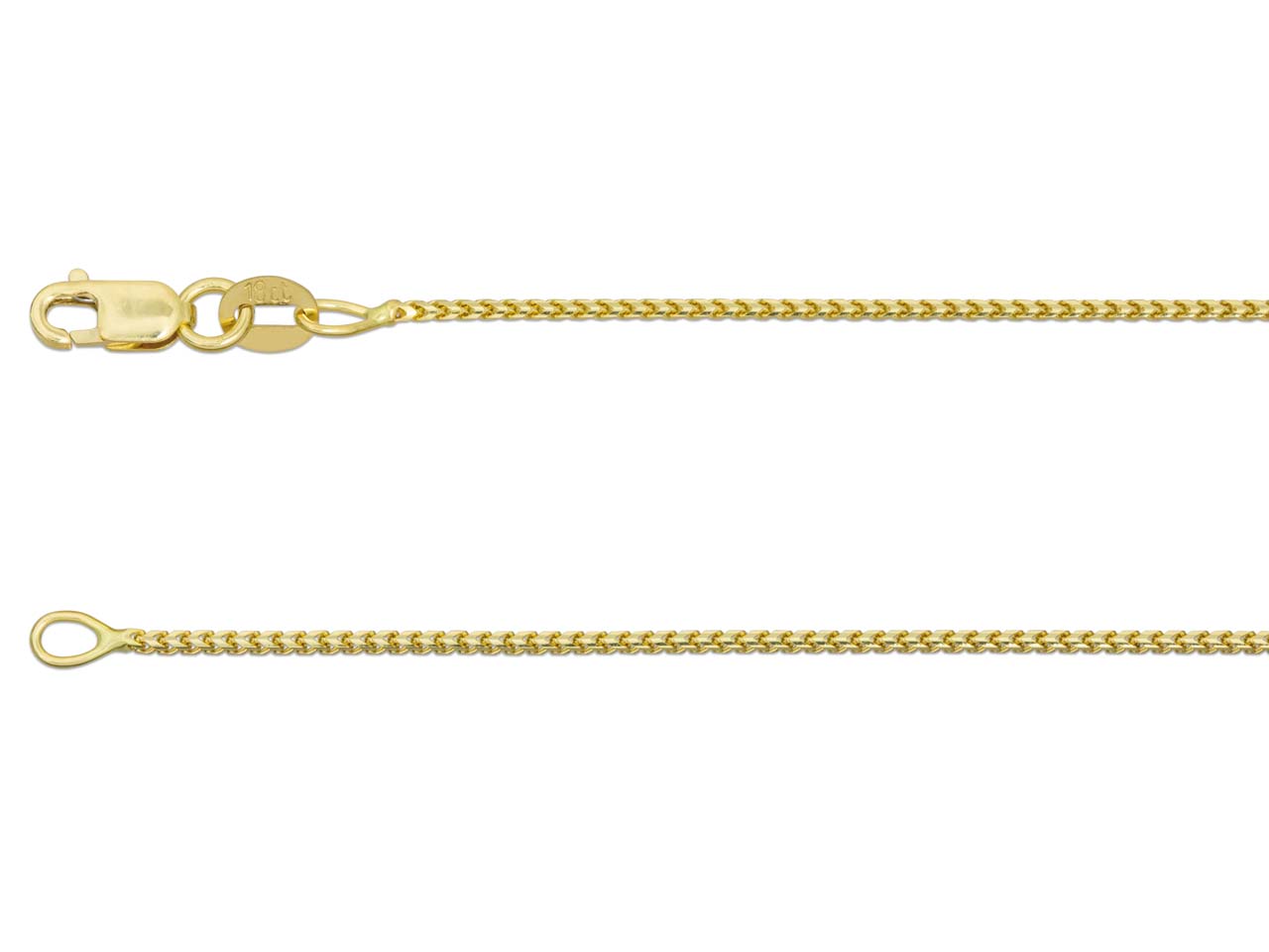 18ct Gold Franco Chain (1.0mm)