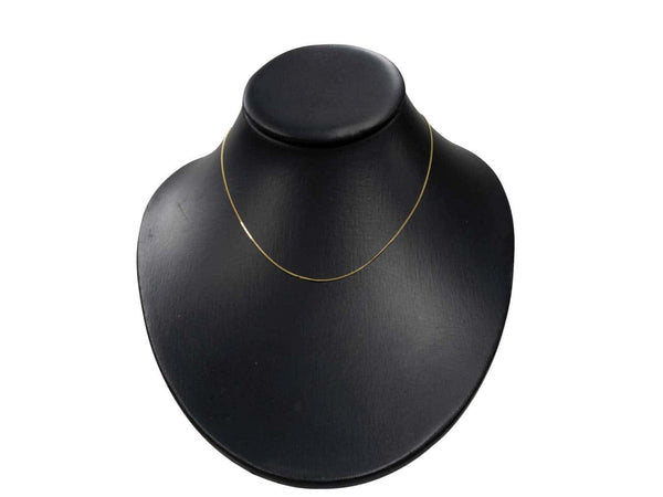 18ct Gold Diamond Cut Curb Chain (0.9mm)