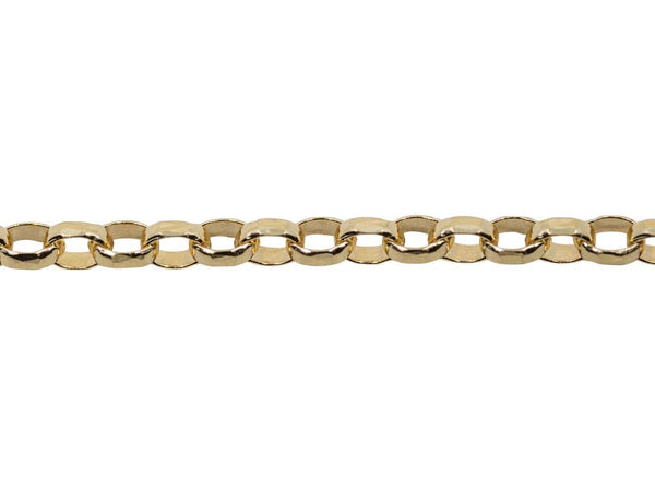 18ct Gold Diamond Cut Belcher Chain (1.0mm)