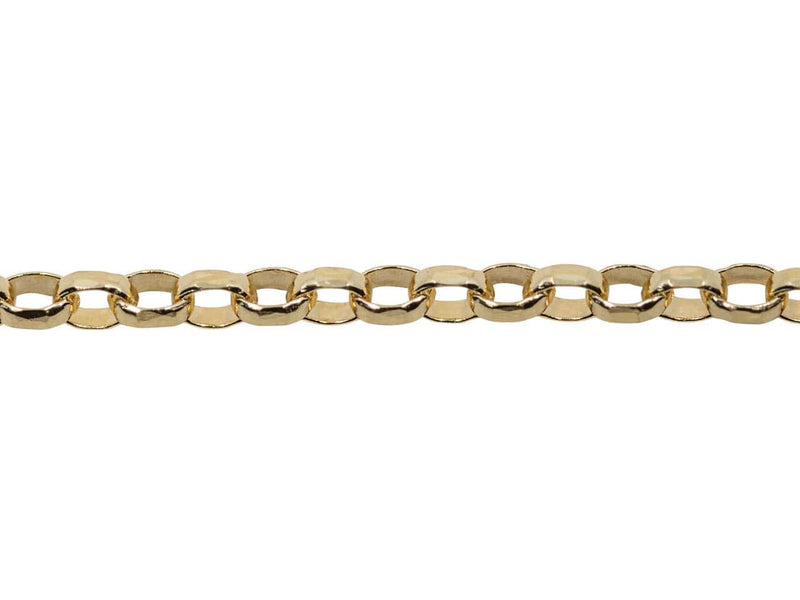 18ct Gold Diamond Cut Belcher Chain (1.0mm)