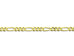 18ct Gold Figaro Chain (1.3mm)