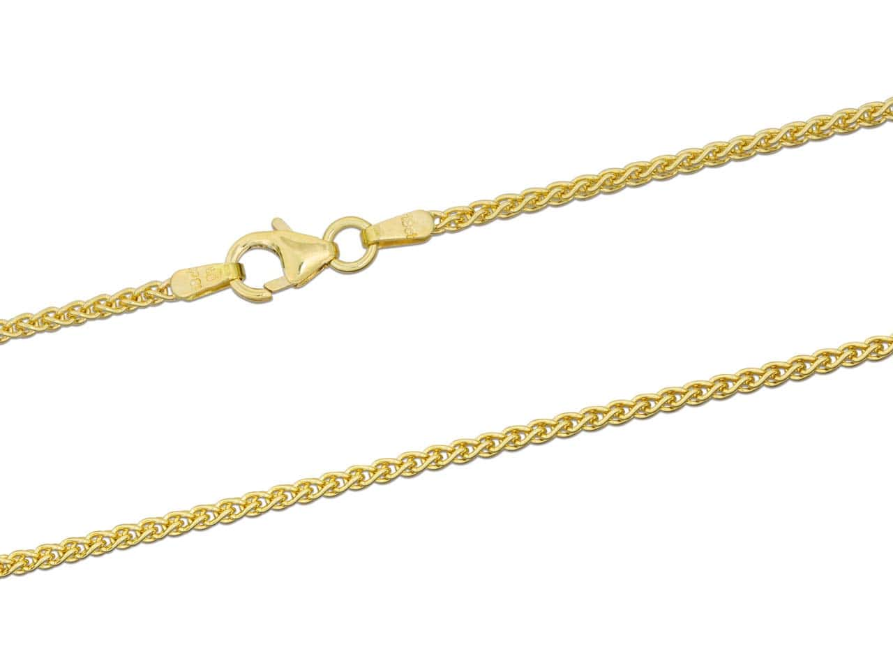 18ct Yellow Gold Spiga Chain (1.5mm)