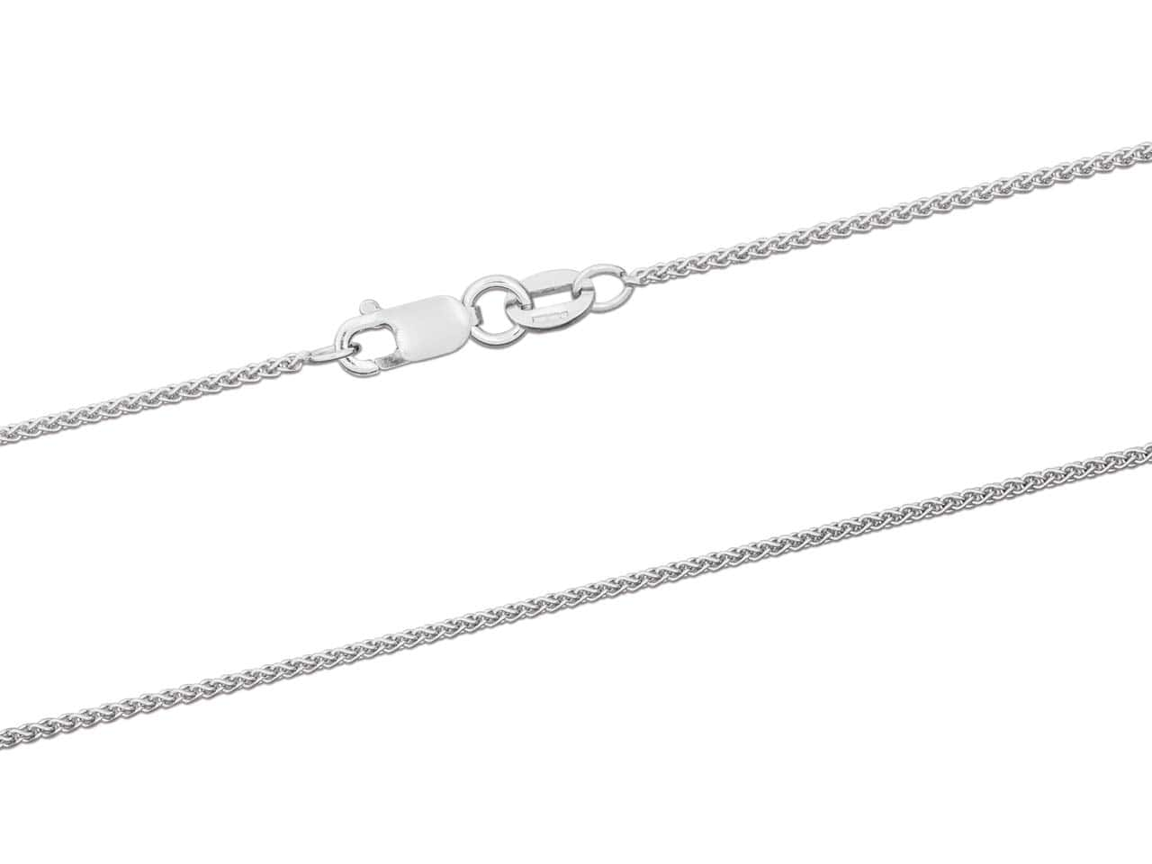 18ct White Gold Spiga Chain (1.0mm)