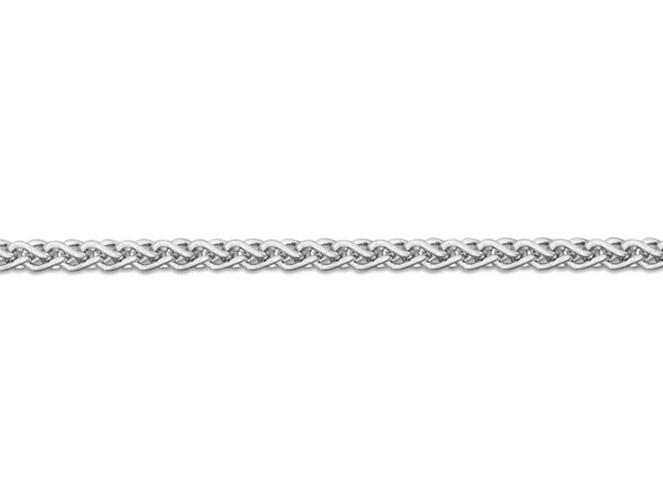 18ct White Gold Spiga Chain (1.0mm)