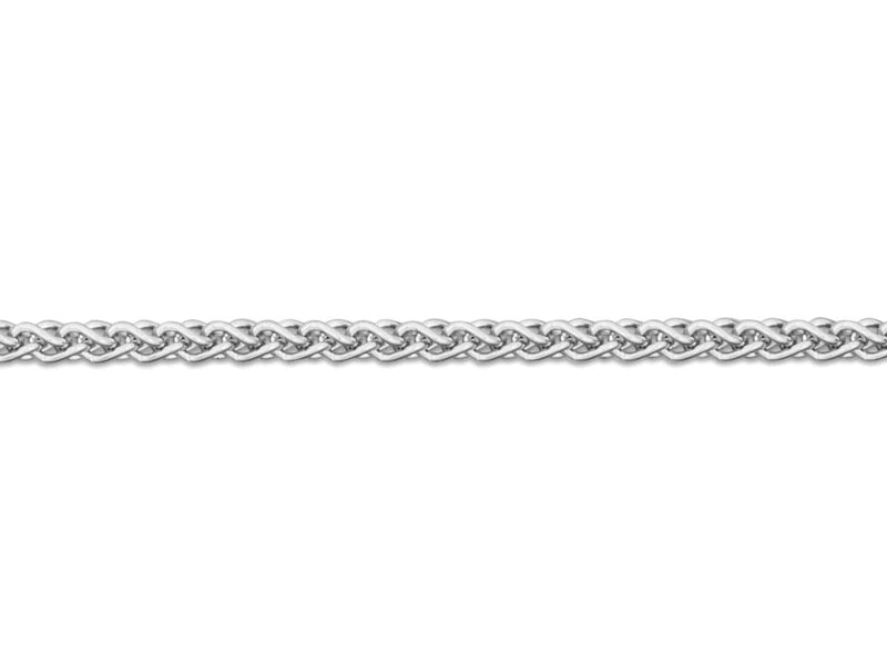 18ct White Gold Spiga Chain (1.0mm)