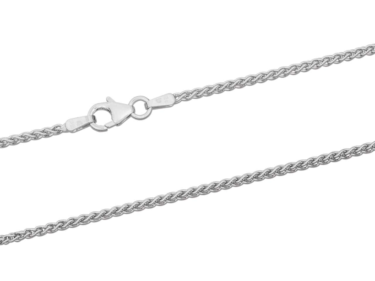 18ct White Gold Spiga Chain (1.5mm)