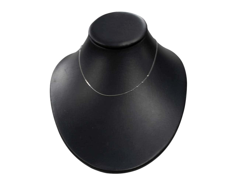 18ct White Gold Diamond Cut Curb Chain (0.7mm)