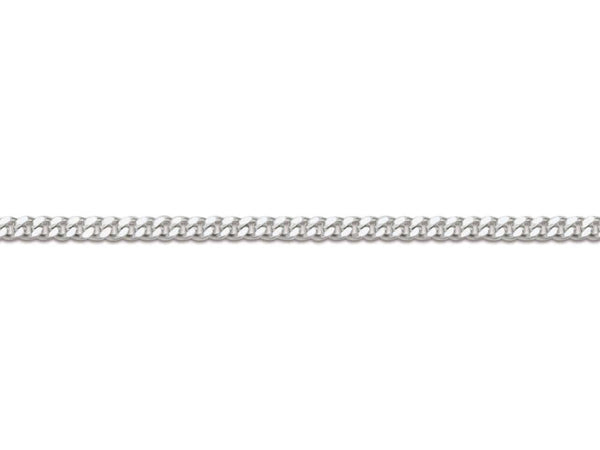 18ct Gold Diamond Cut Curb Chain (0.9mm)