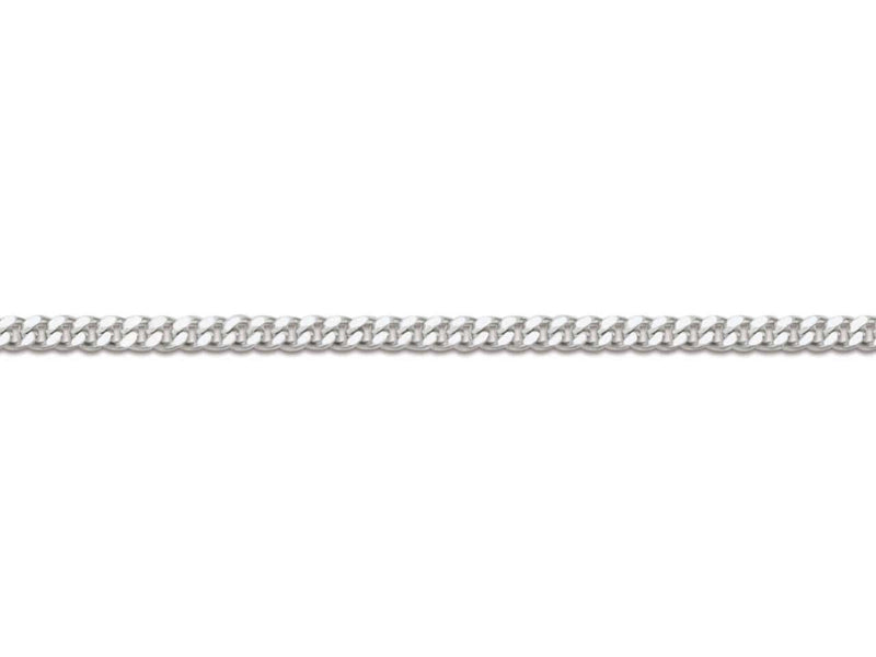 18ct Gold Diamond Cut Curb Chain (0.9mm)