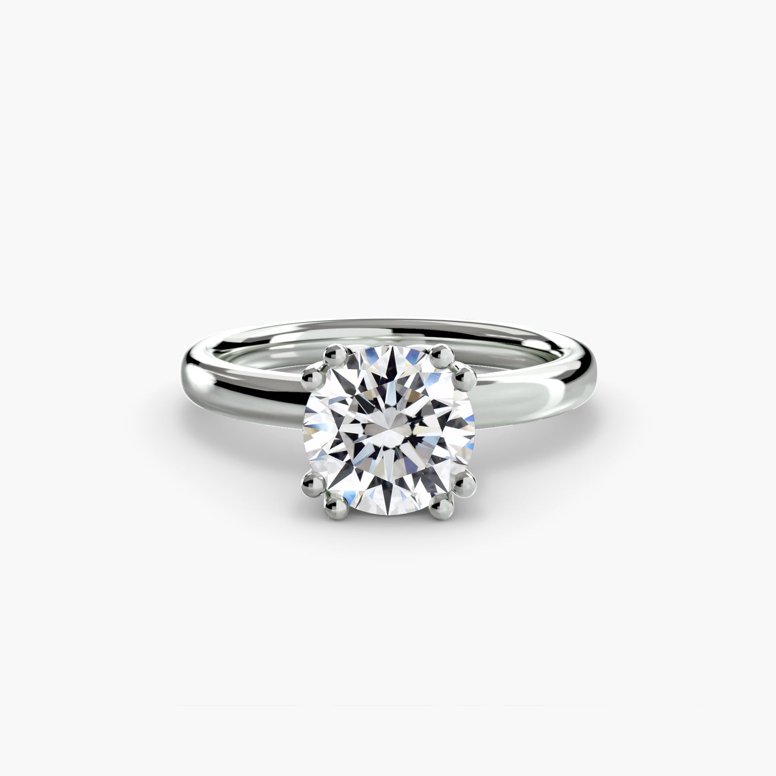 round-cut diamond ring