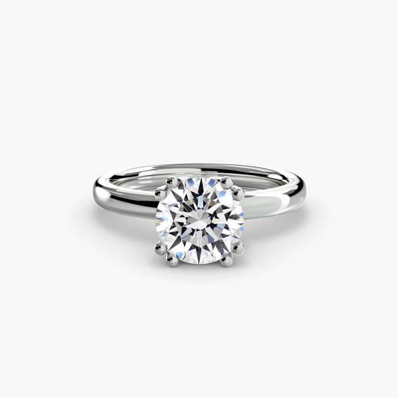 Beautiful diamond ring with modern and sleek finish