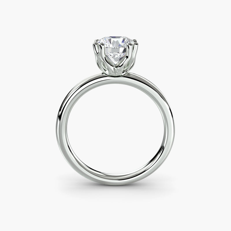 round-cut diamond ring