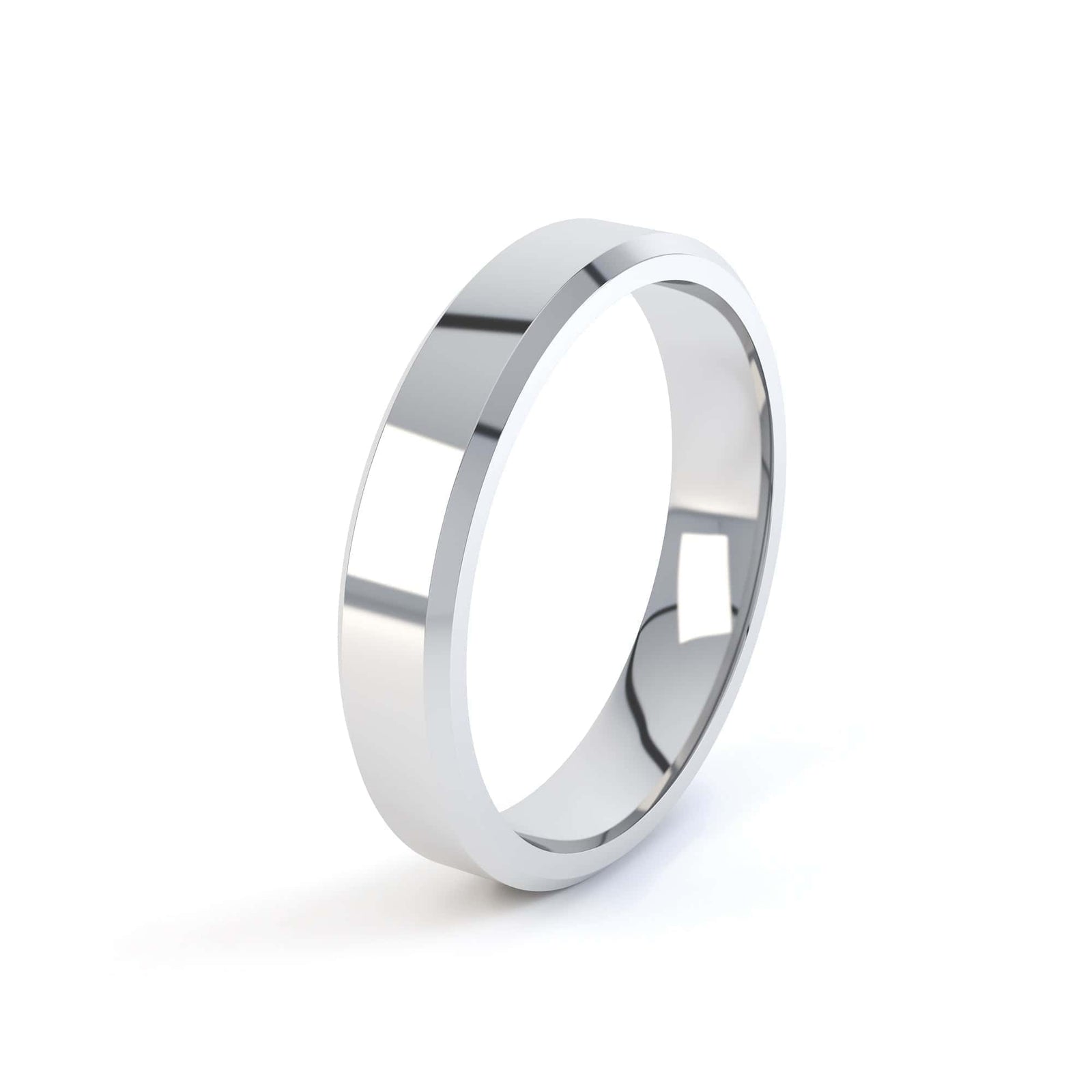 Mens Bevelled Wedding Ring