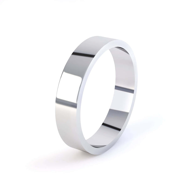Mens Flat Wedding Ring