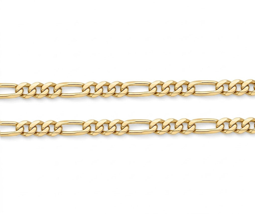 9ct Yellow Gold Figaro Chain (3.2mm)