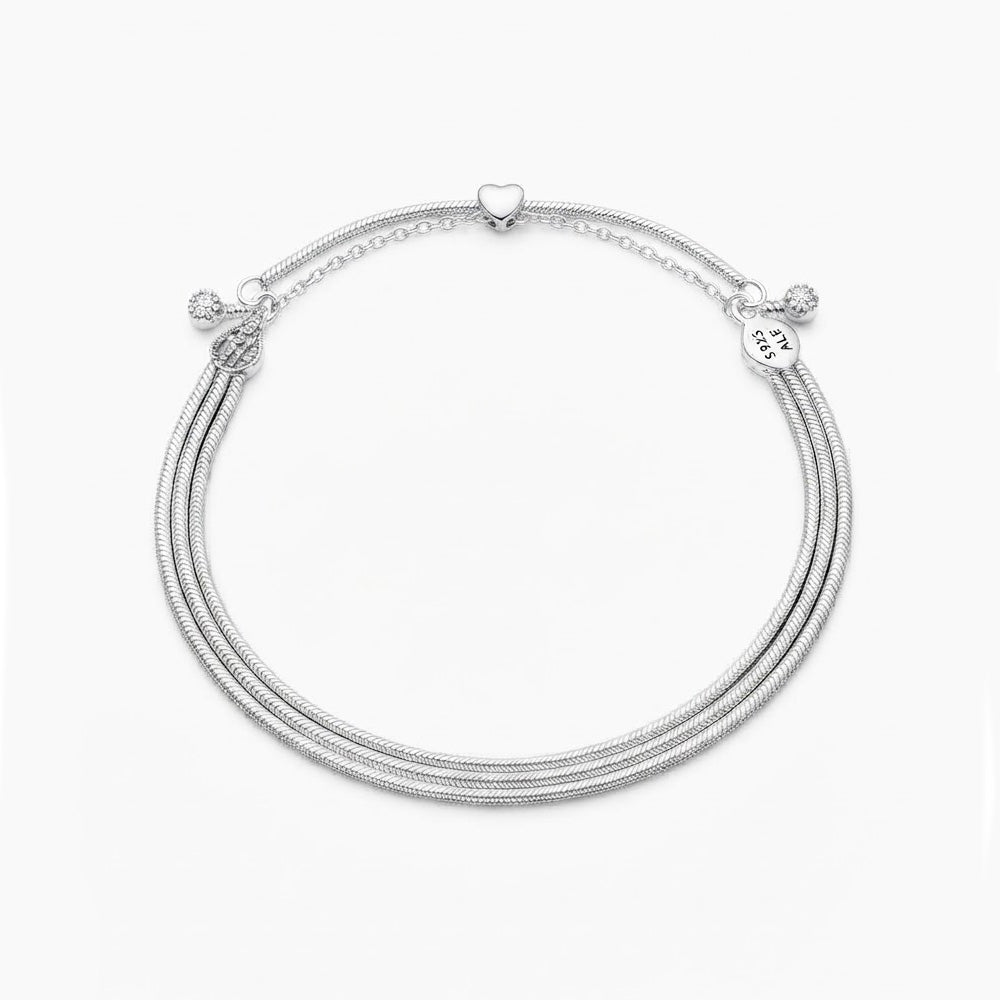 Sterling Silver Multi-Strand Magnetic Bracelet