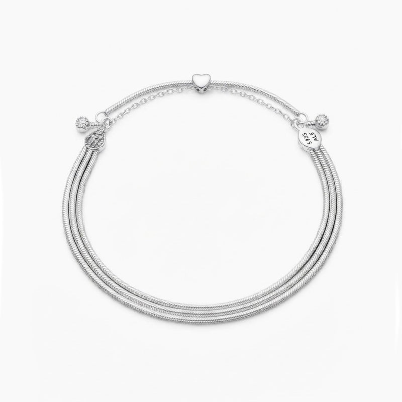 Sterling Silver Multi-Strand Magnetic Bracelet
