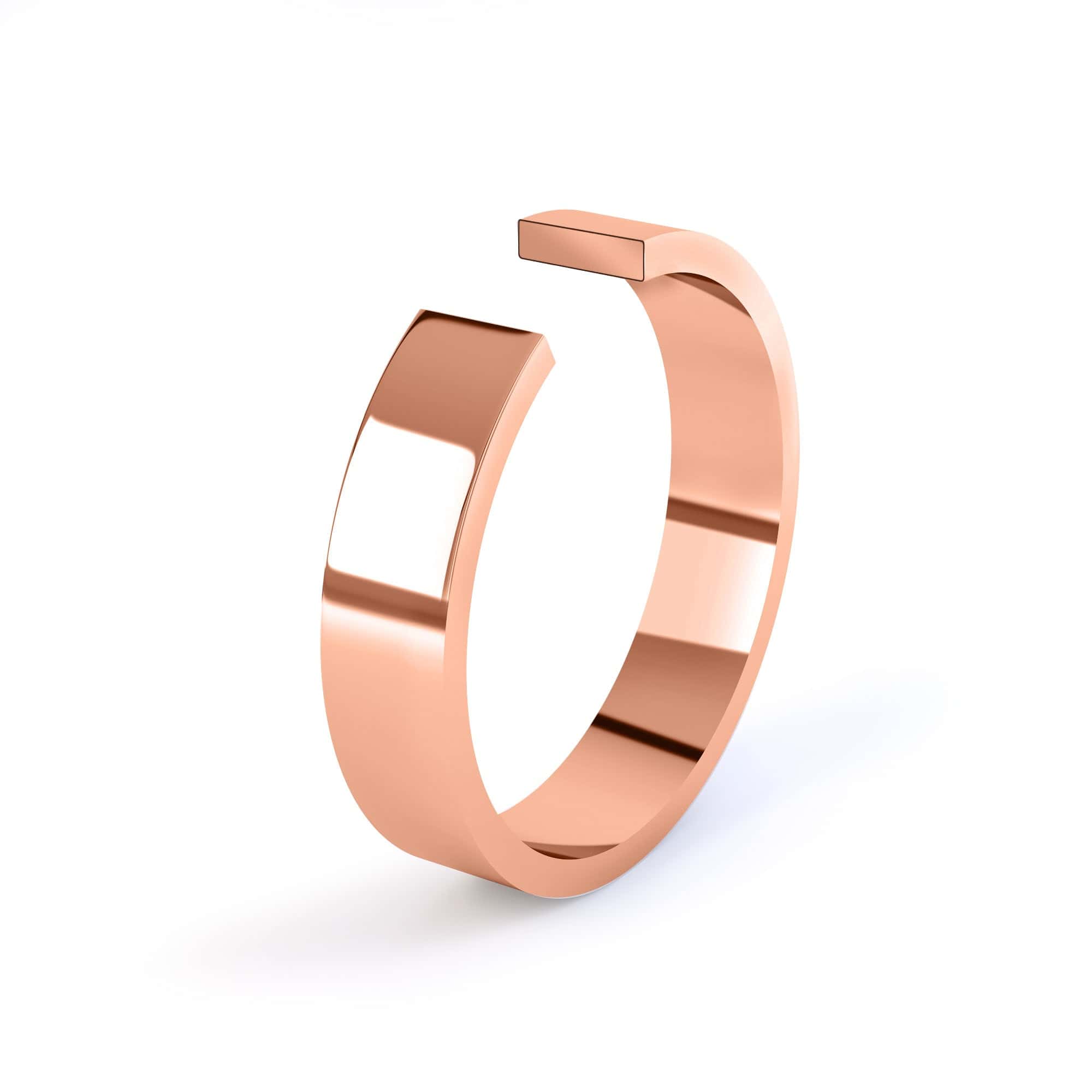 Mens ring flat top top