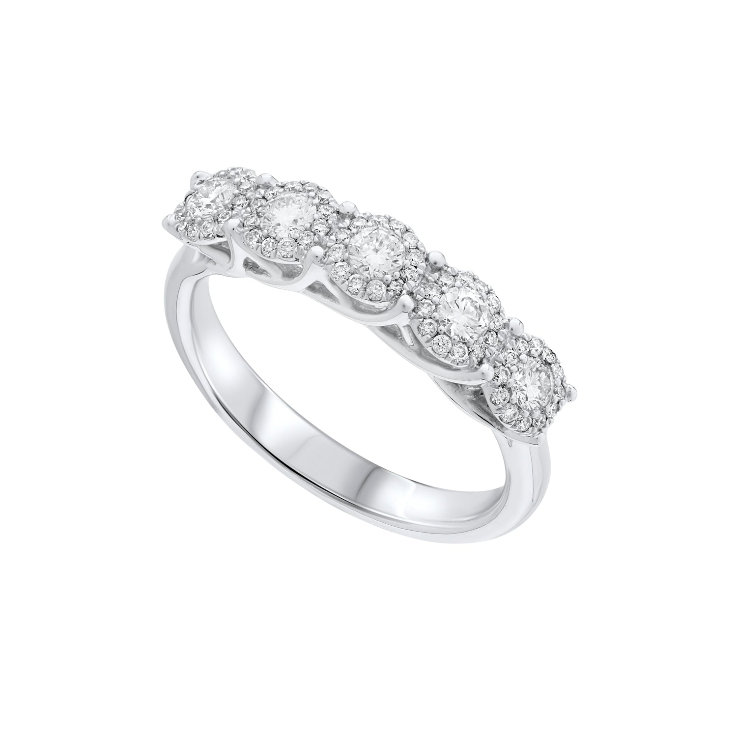 Five Stone Diamond Garland Dress Ring