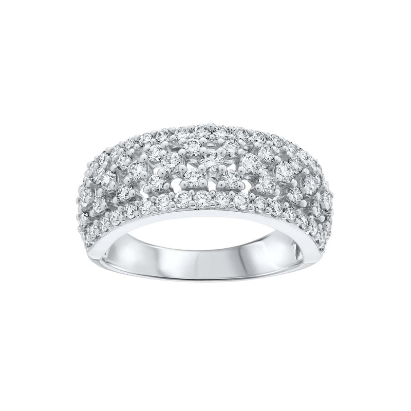 Designer Diamond Multicluster Ring