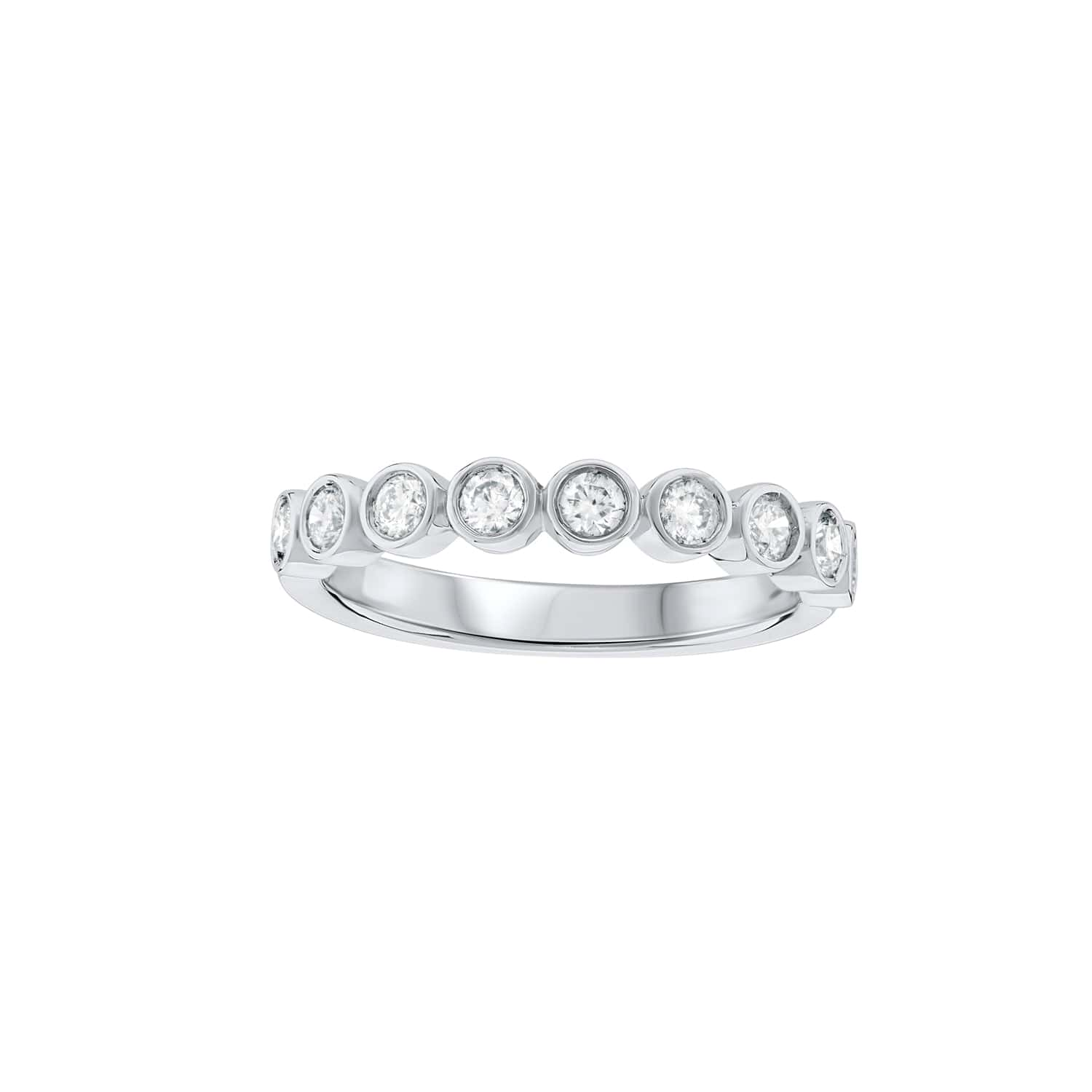 Large Diamond Bubble Rubover Dress Ring