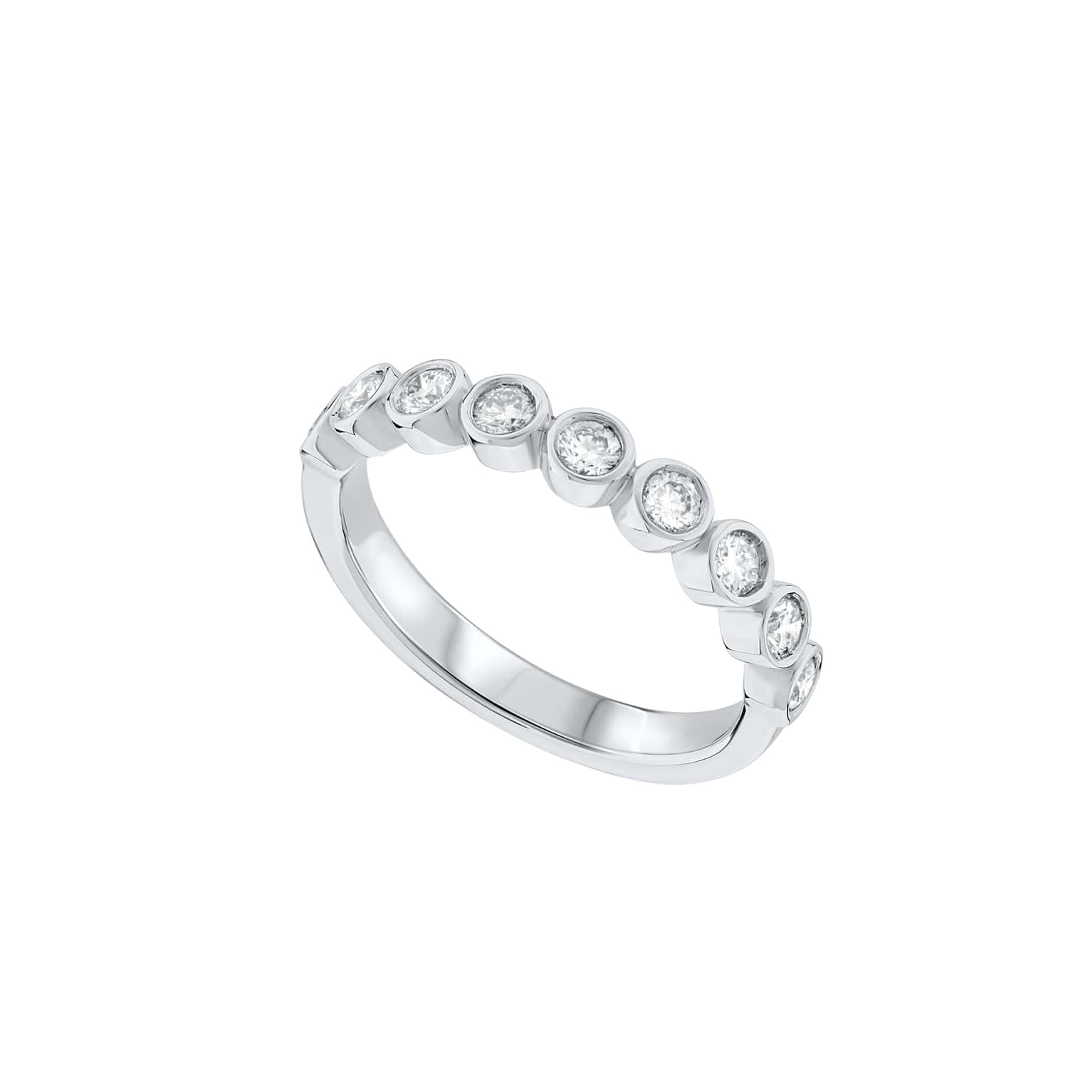 Large Diamond Bubble Rubover Dress Ring