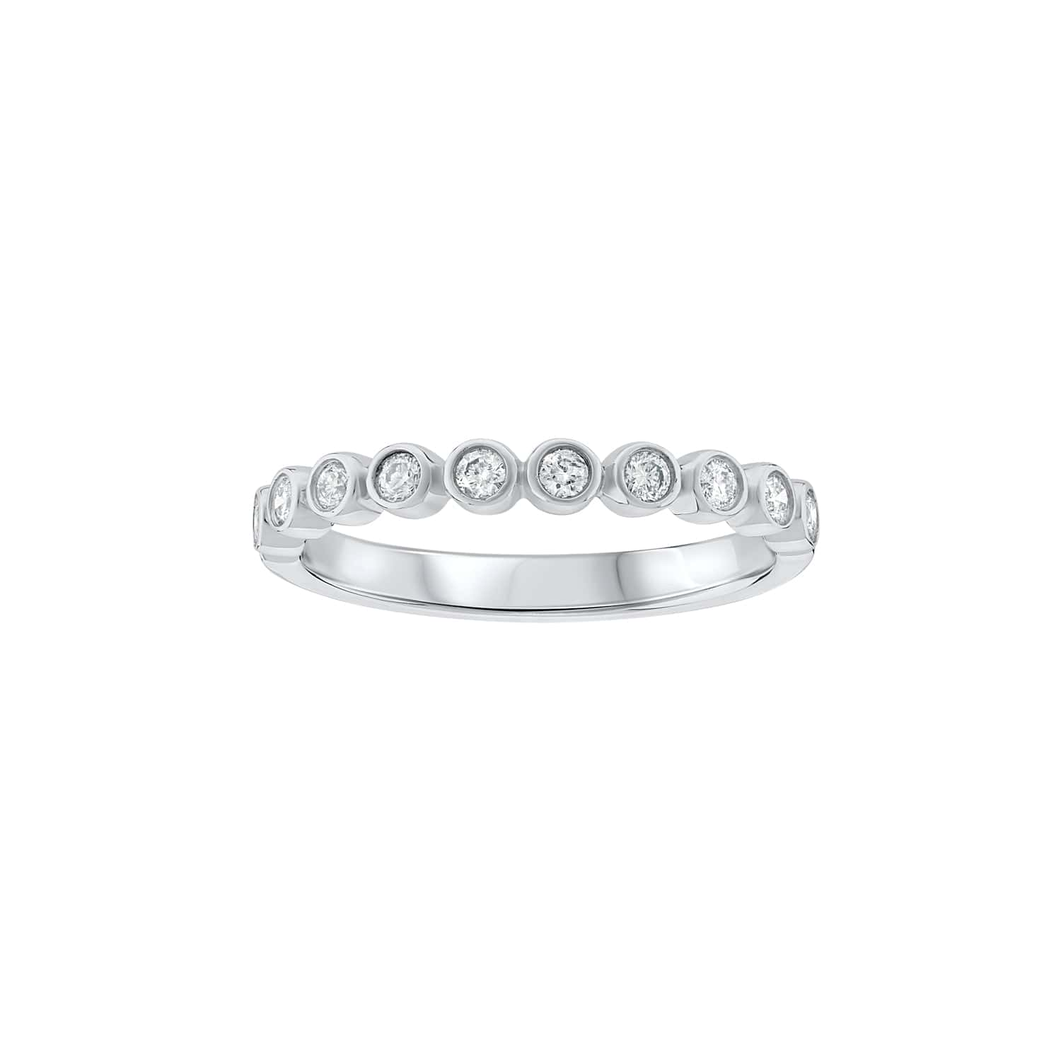 Small Diamond Bubble Rubover Dress Ring