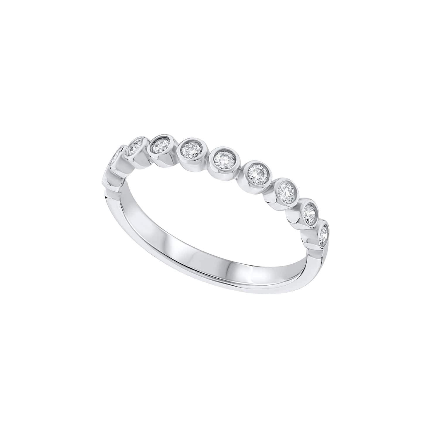 Small Diamond Bubble Rubover Dress Ring