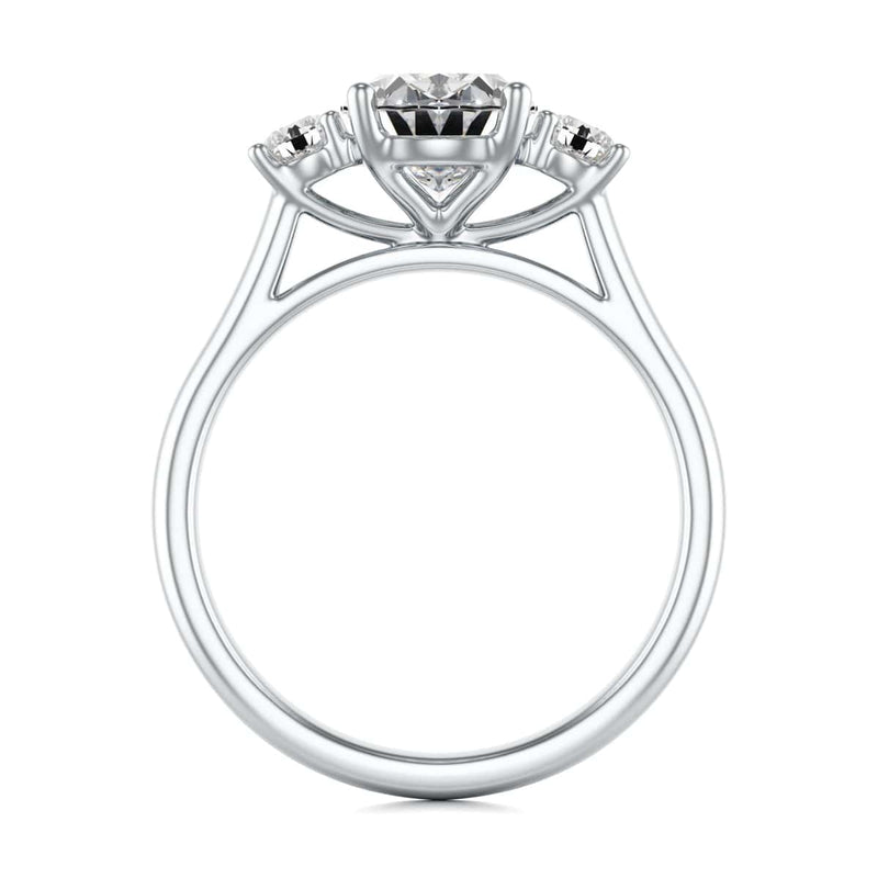 Diamond Engagement Ring- Oval Trilogy
