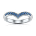 Blue Sapphire Wishbone Ring