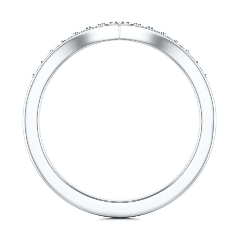 Blue Sapphire Wishbone Ring