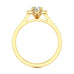 18ct Gold Halo Diamond Engagement Ring - Pear Shaped